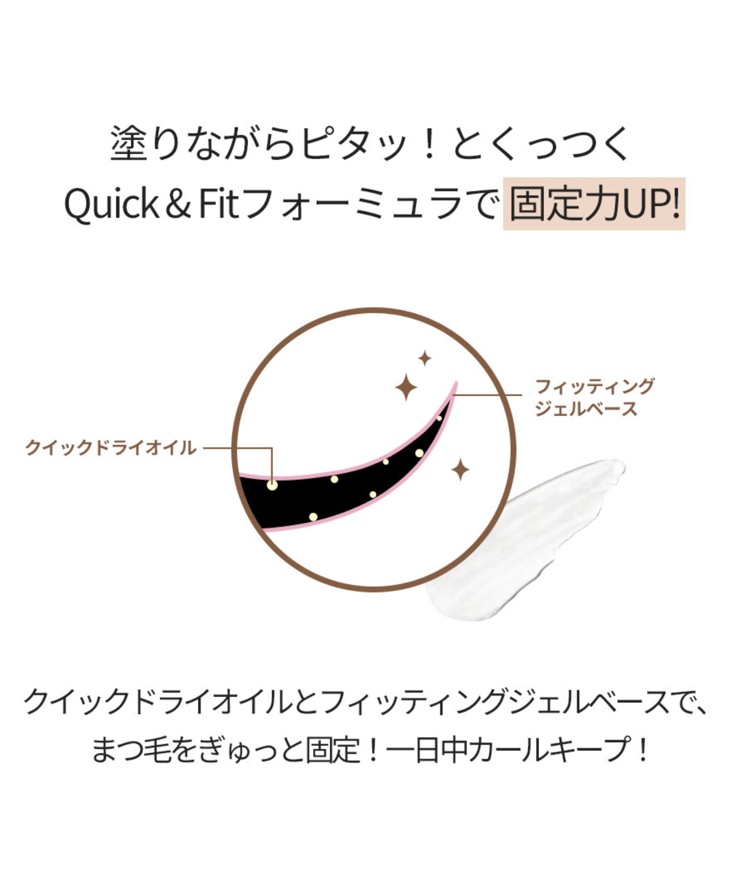 Milktouch All-Day Waterproof Mascara Base for Volume-Like Eyelashes