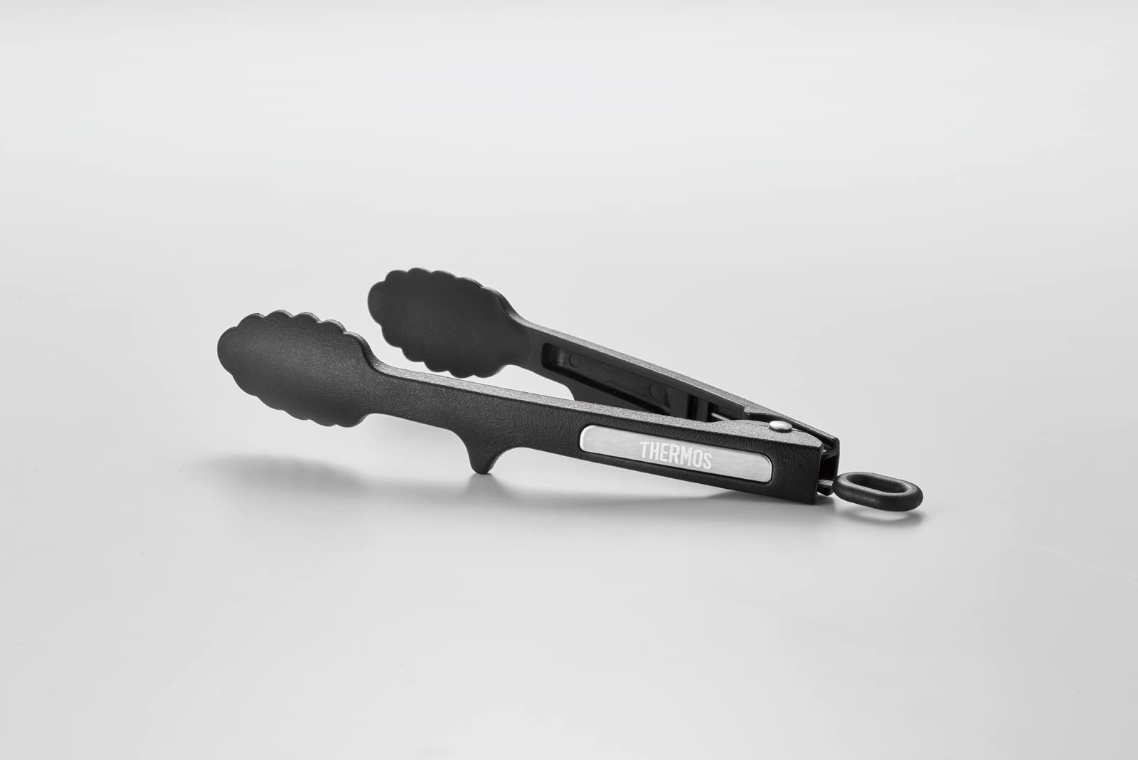 Thermos Mini Black Nylon Kitchen Tongs KT-T002 BK Compact Cooking Tool
