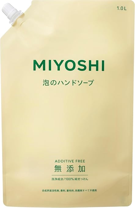 Miyoshi Additive Free Soap Foam Hand Soap Refill 1000ml - Japan Personal Care Products And Hand Wash