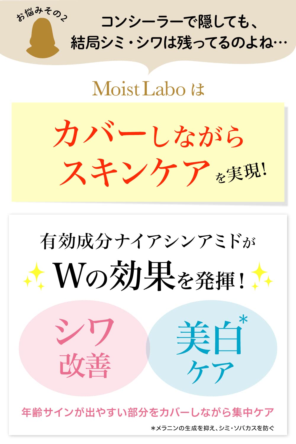 Moist Lab Essence Whitening Concealer Natural Beige SPF50 PA++++