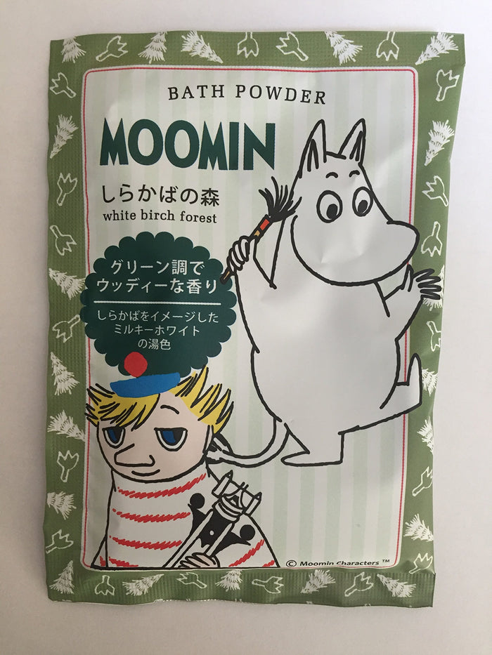 Moomin Bath Powder White Birch Forest 35G - Relaxing Bath Experience