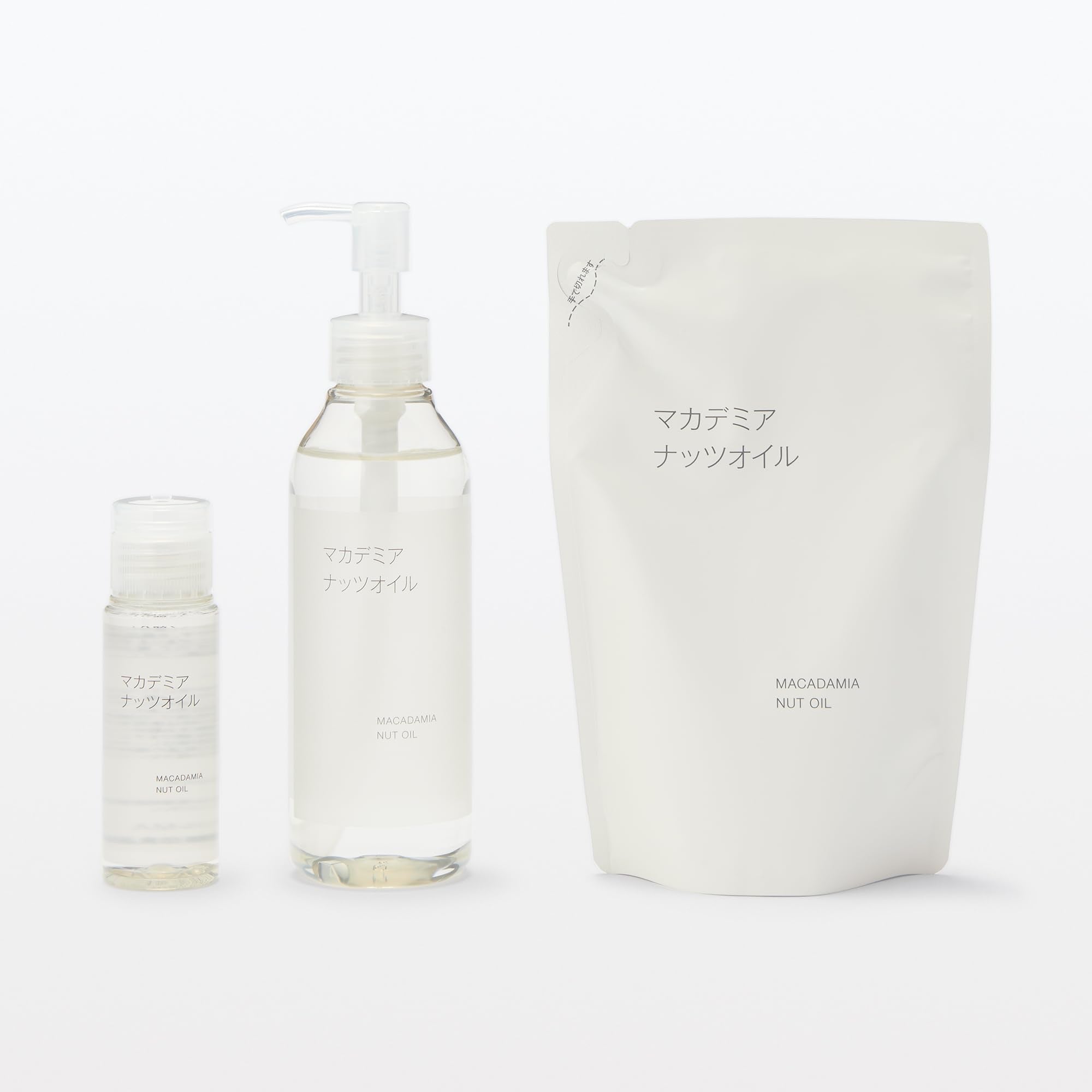 Muji Macadamia Nut Oil Refill 180Ml Natural Skincare Moisturizer