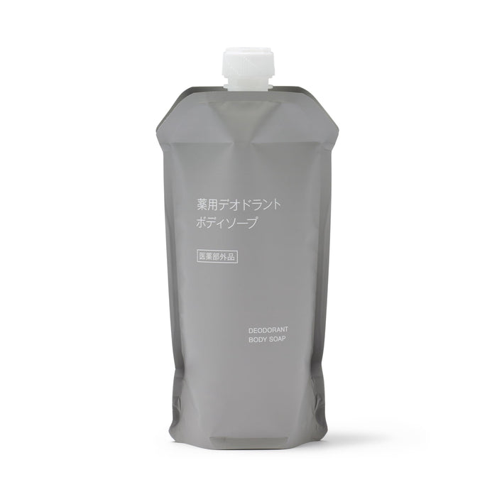 Muji Medicated Deodorant Body Soap Refill 340ml Fresh Clean Formula