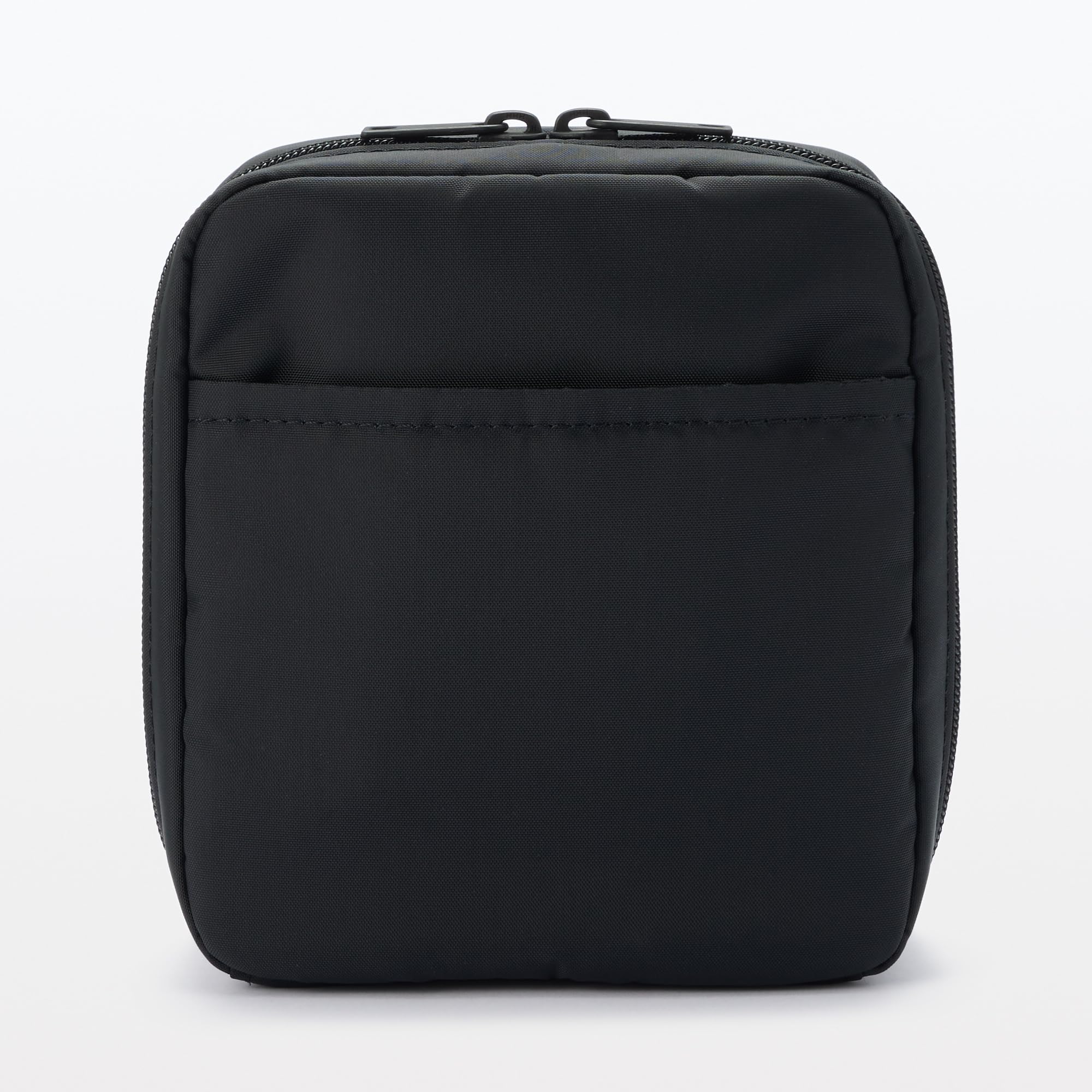 Muji Black Nylon Makeup Pouch 16x14x6cm 83458270 Travel Organizer
