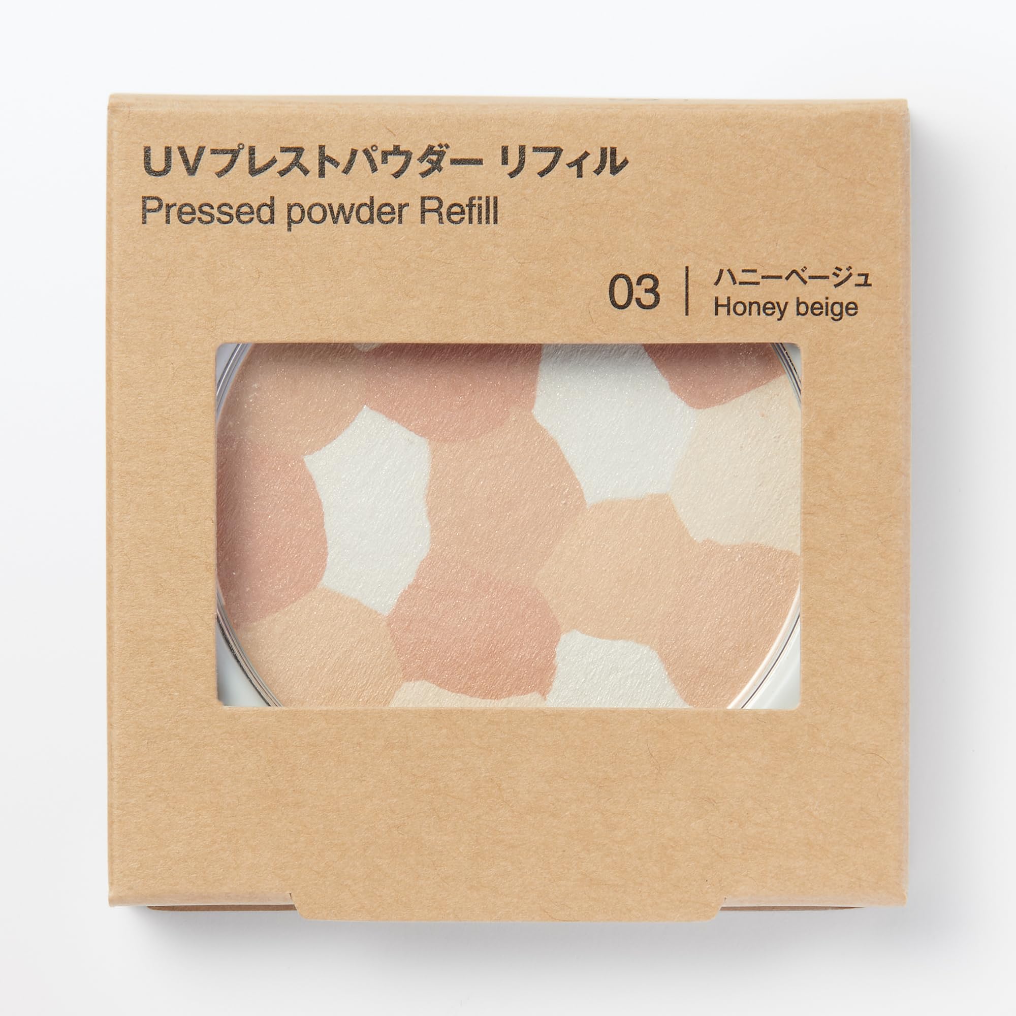 Muji UV Pressed Powder Refill Honey Beige SPF33 PA+++ 9.1g