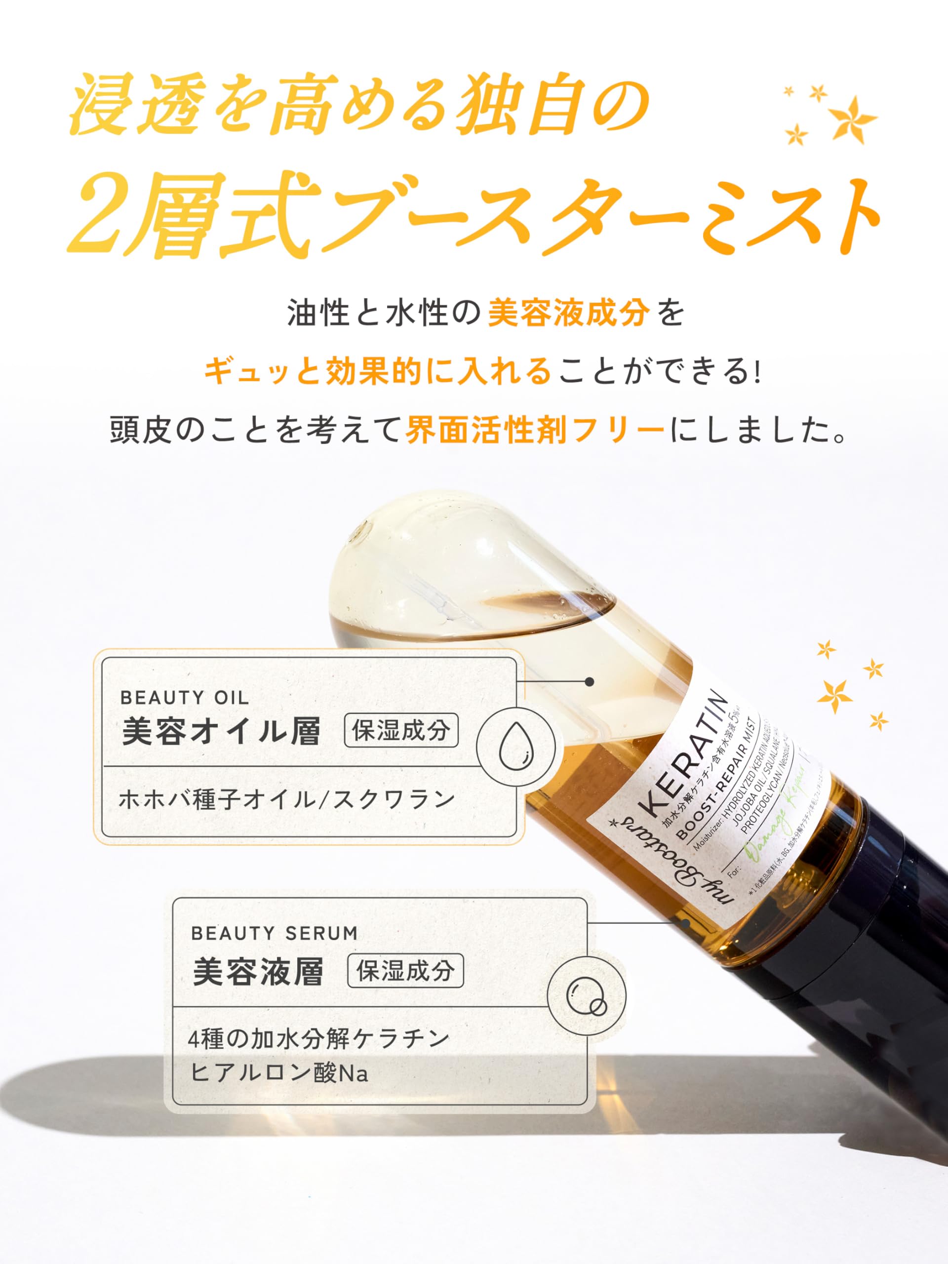 My Boostars 角蛋白護髮噴霧 90ml 損傷修復護理