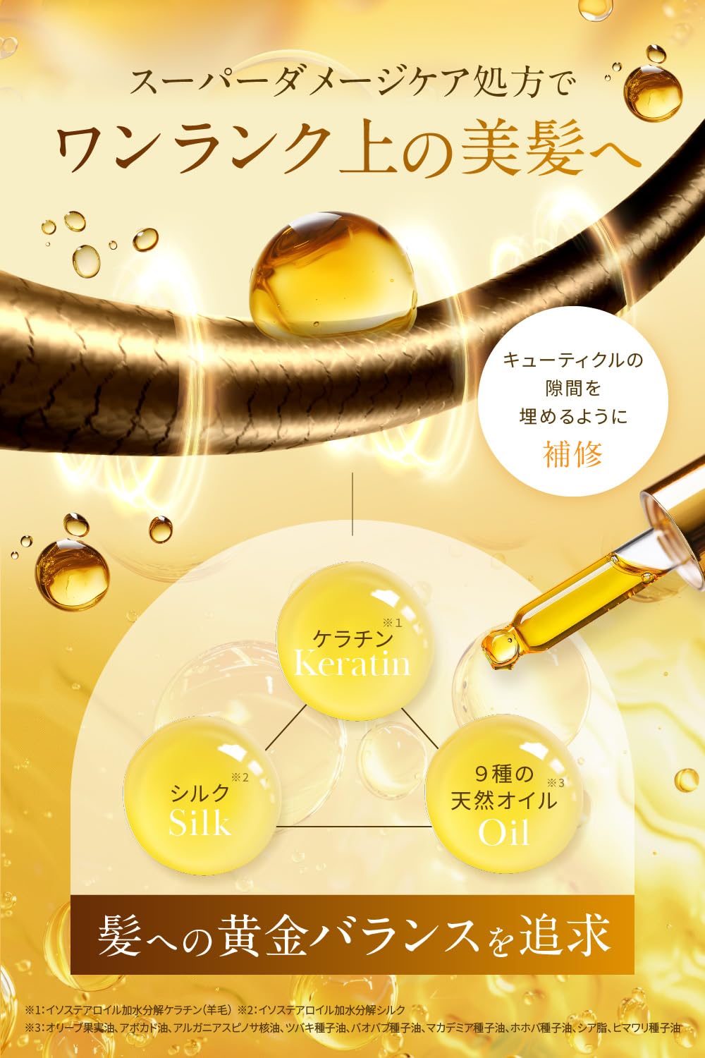 Nanoa Hair Oil Leave-In Treatment with Keratin and Argan Oil 95ml