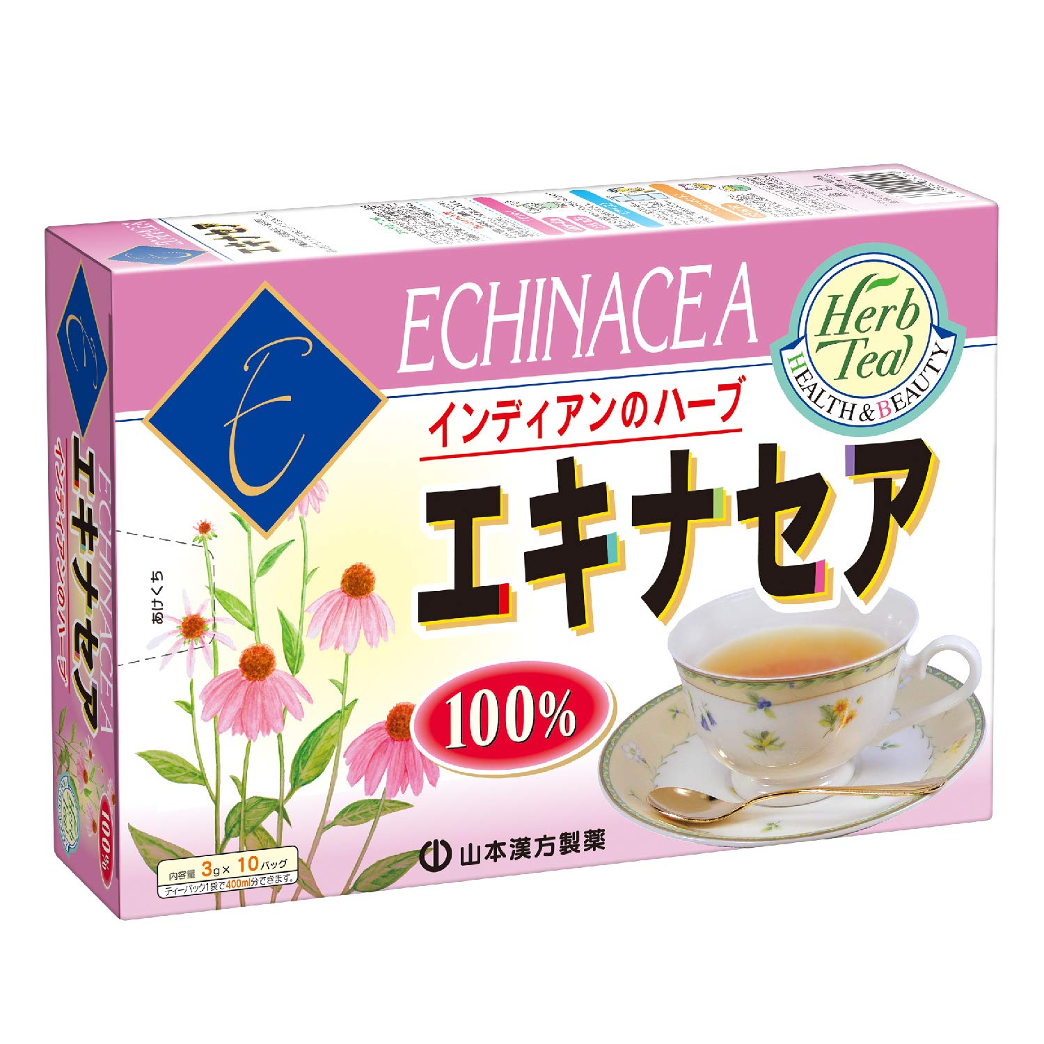 Natural Life Yamamoto Kanpo Pharmaceutical Echinacea Tea 100% 3Gx10