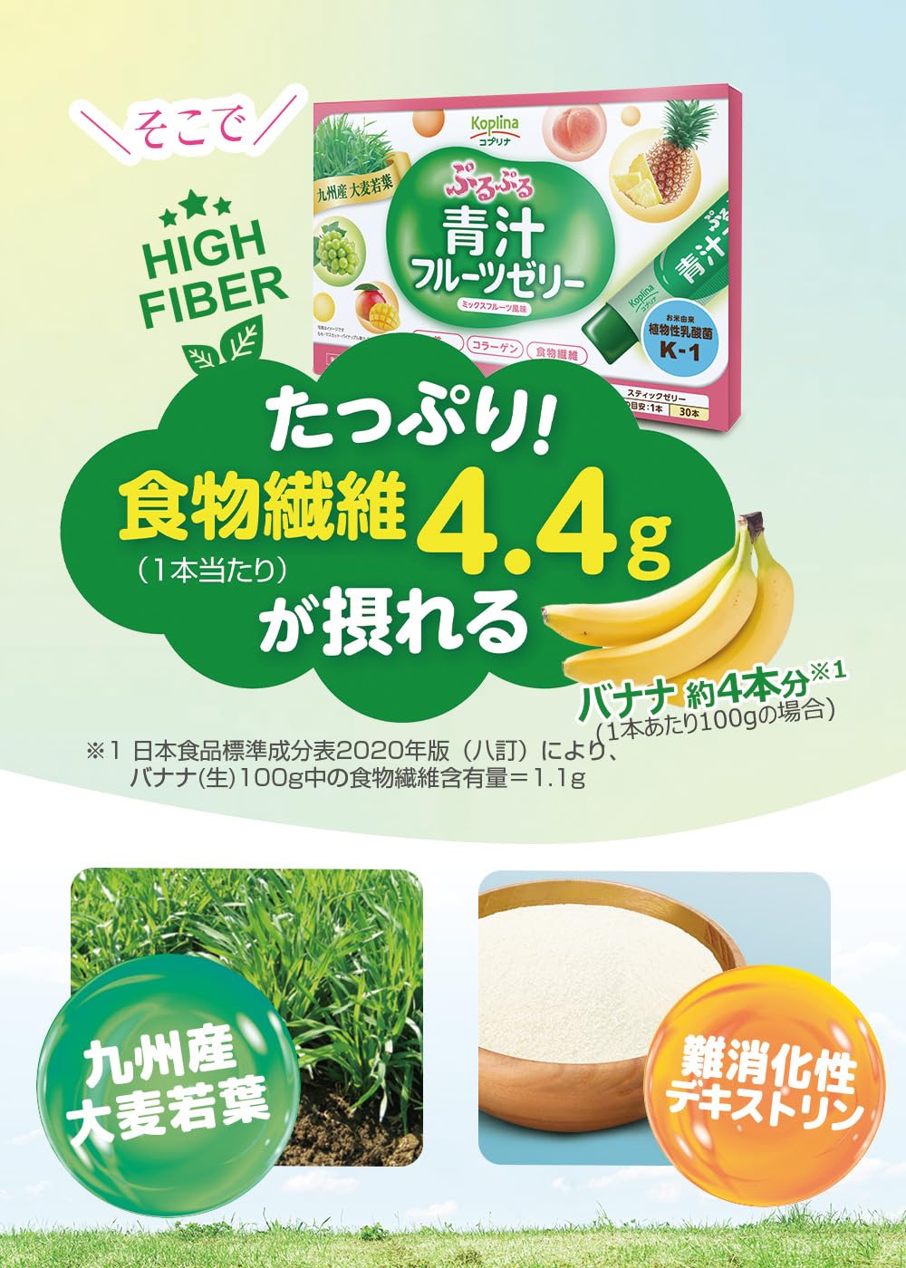 Coprina Purupuru Aojiru Fruit Jelly Beauty and Health Supplement