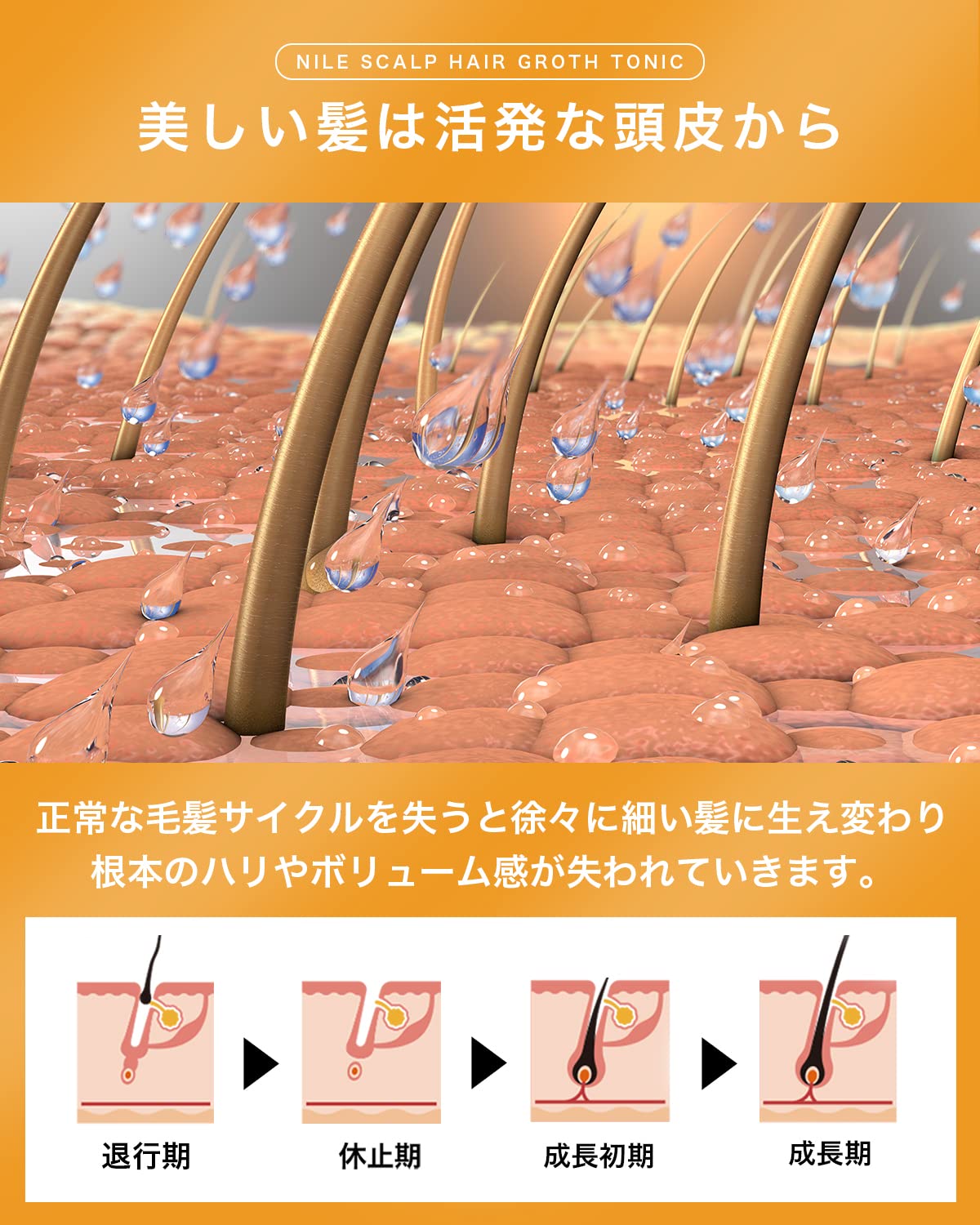 Nile Hair Growth Tonic for Women - Effective Scalp Hair Quasi-Drug Formula