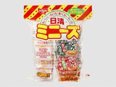 Nissin Foods Mini Instant Cup Noodles Variety Pack 5-Cup Assortment