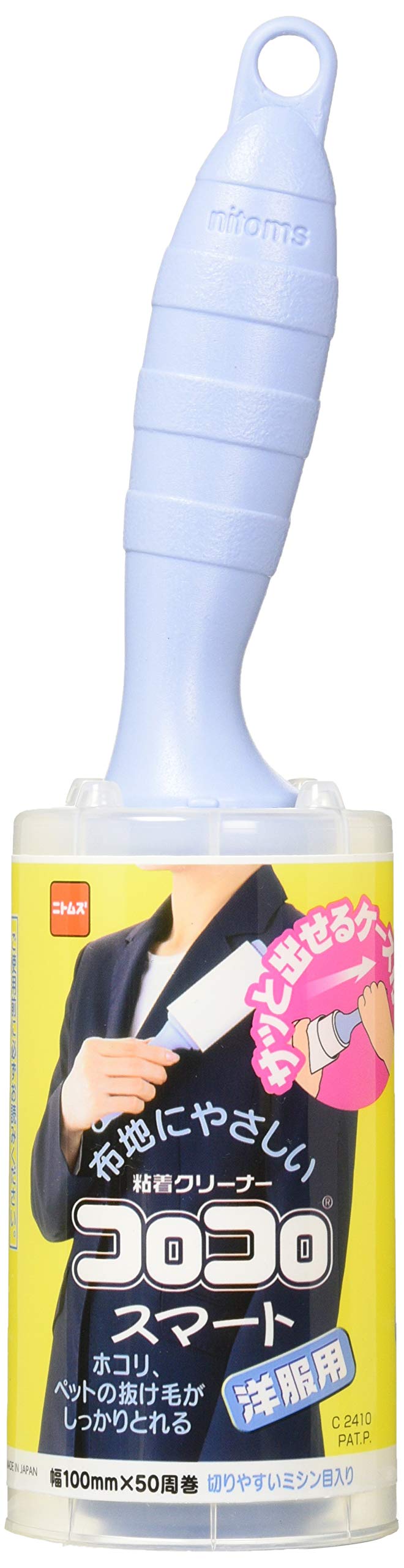 Nitoms Corocoro Dust & Pollen Remover Fabric Tape 100mm 50 Wraps Roll C2410