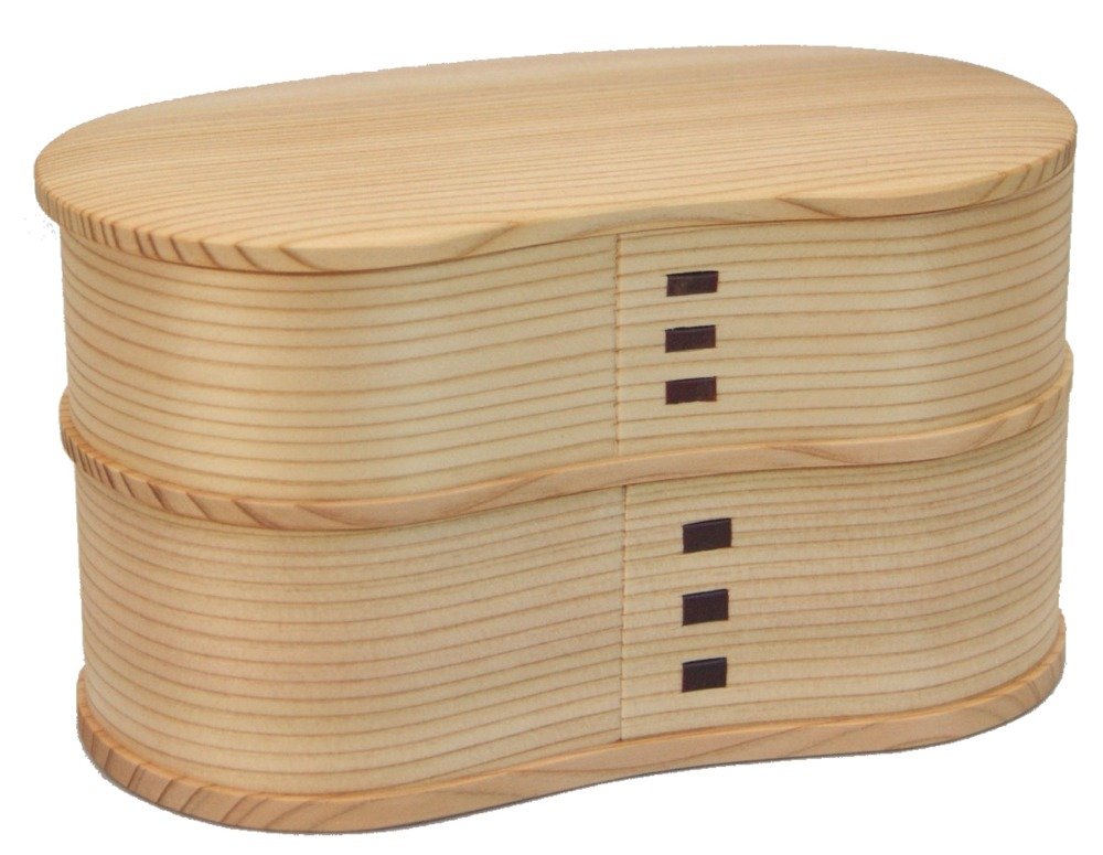 Odate Kougeisha Two-Tier Lunch Box Odate Magewappa Hango Bento