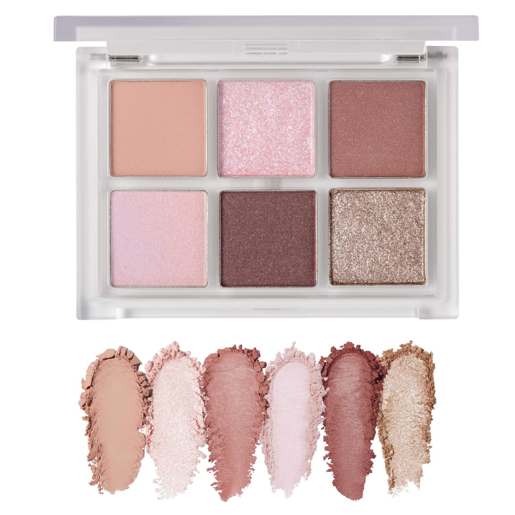 Cipicipi Mood Color Eyes 02 Date 4.3G Eyeshadow Palette with Glitter & Serum Ingredients