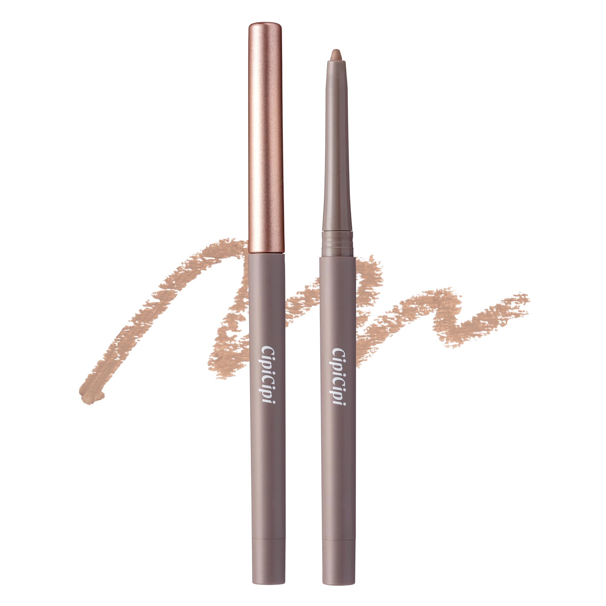 Cipicipi Secret Kiwami Pencil 01 Shadow Greige Eyeliner and Cream Eyeshadow