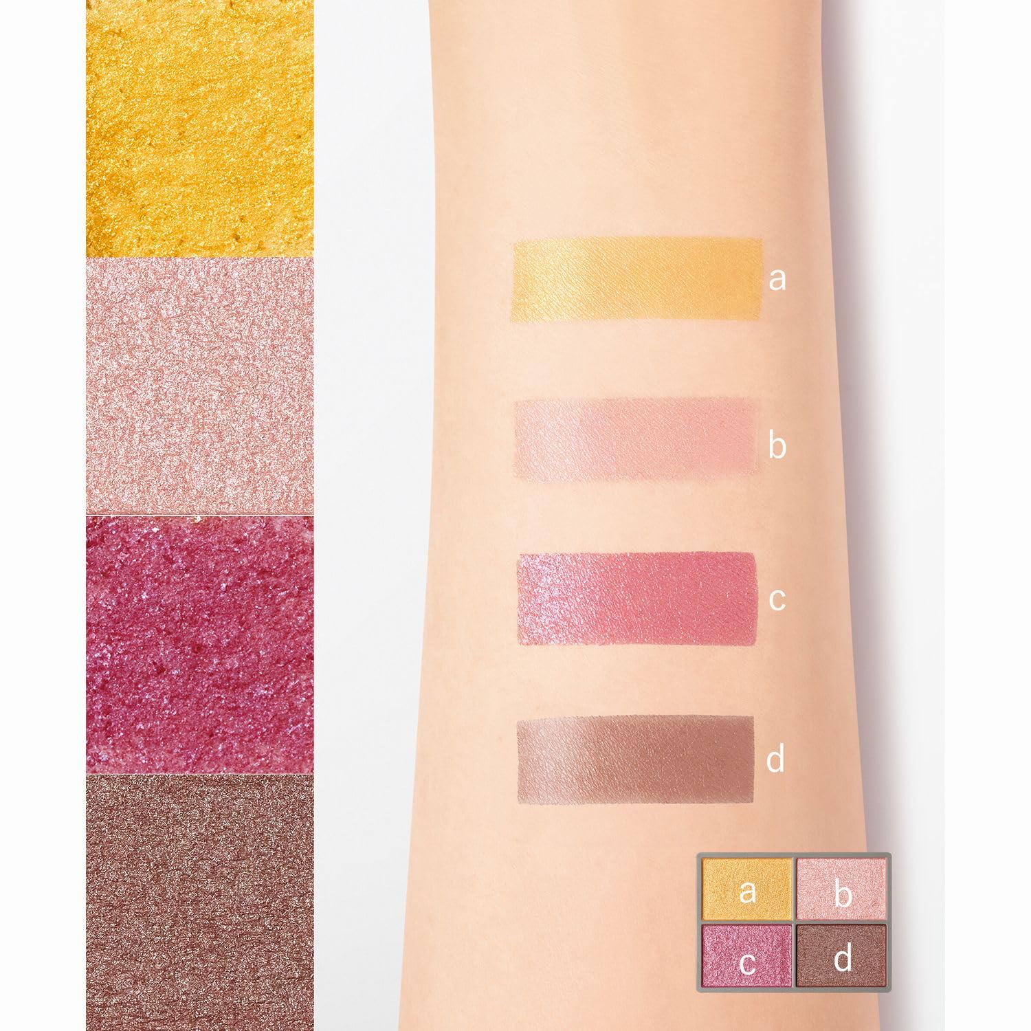 Orbis Four Tones Styling Eyes Misty Garden Eye Color Palette