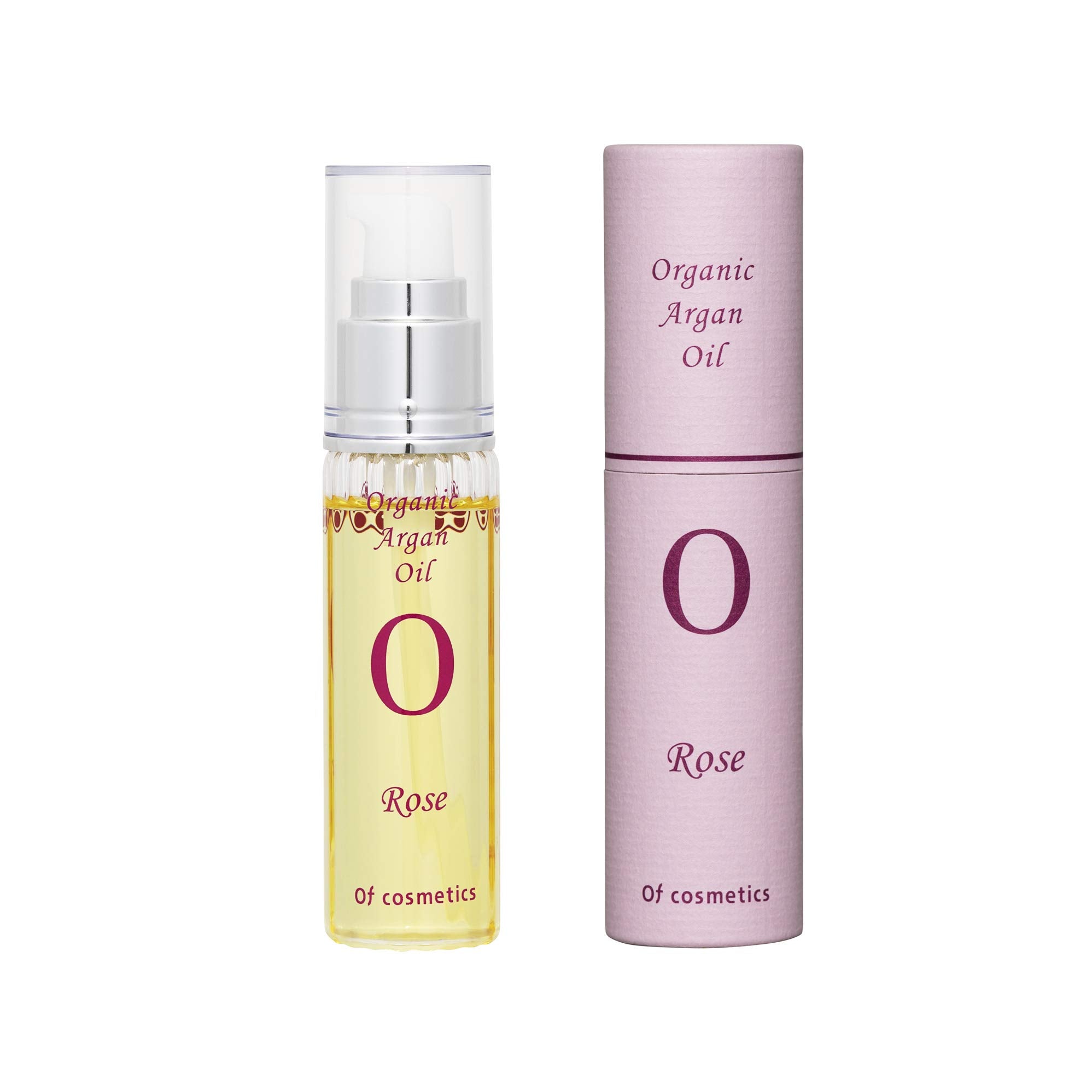 Of Cosmetics Organic Argan Skin Oil 40Ml Rose Scent Night Care with SPF