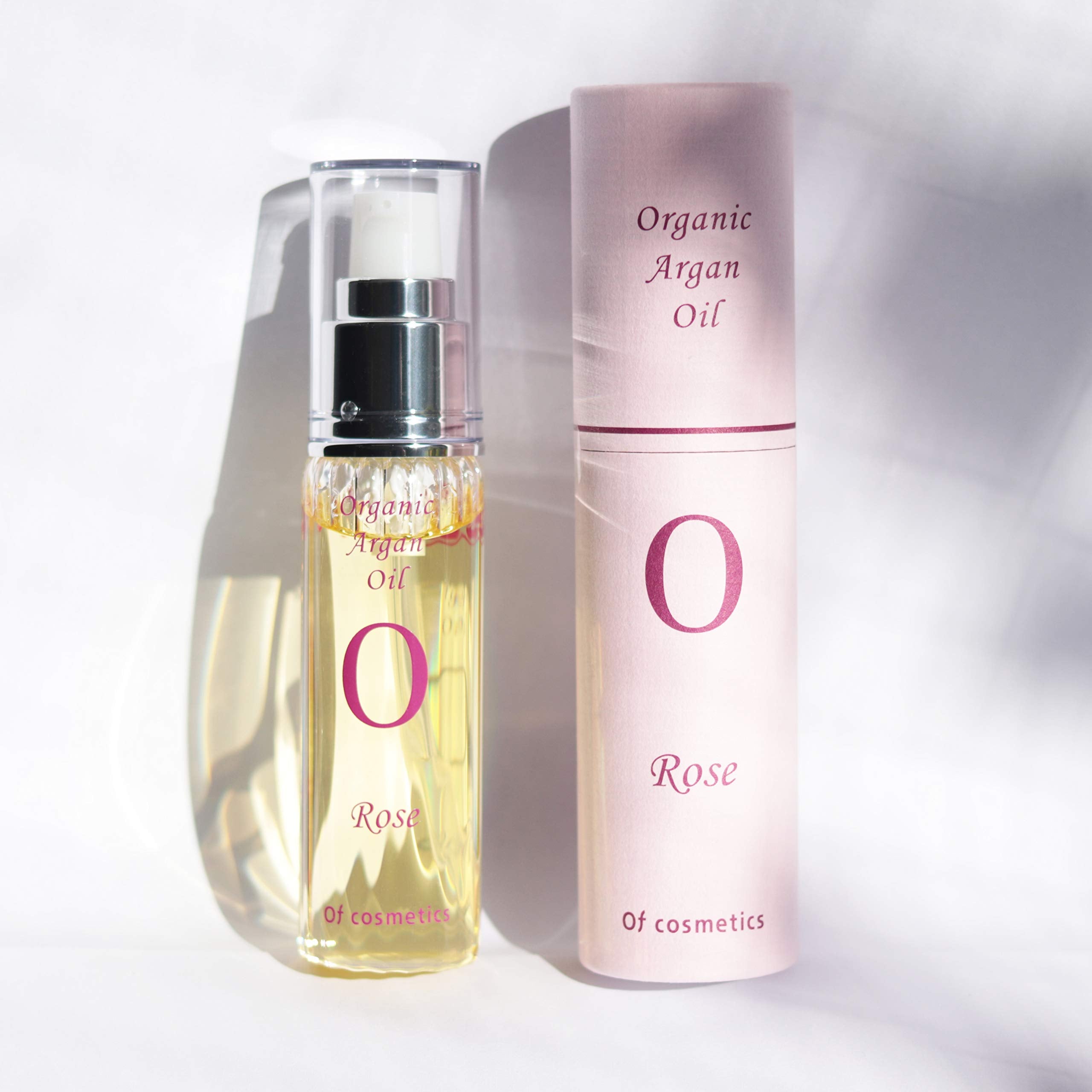 Of Cosmetics Organic Argan Skin Oil 40Ml Rose Scent Night Care with SPF