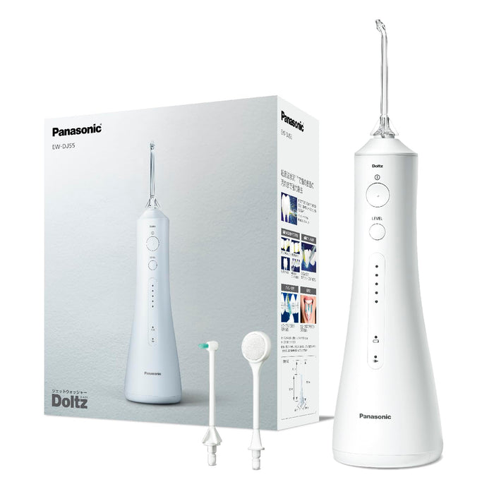 Panasonic Ew-Dj55-W Oral Irrigator Cordless Ultrasonic Water Flow Waterproof White