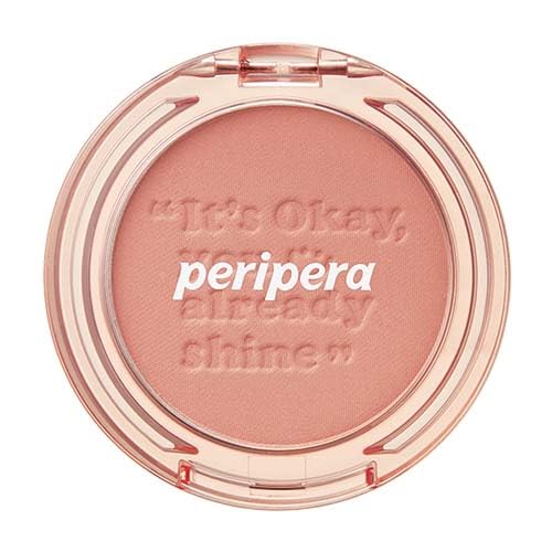 Peripera Pure Brushed Sunshine Cheek Blush Milktea Coral Shade 02 1 Count