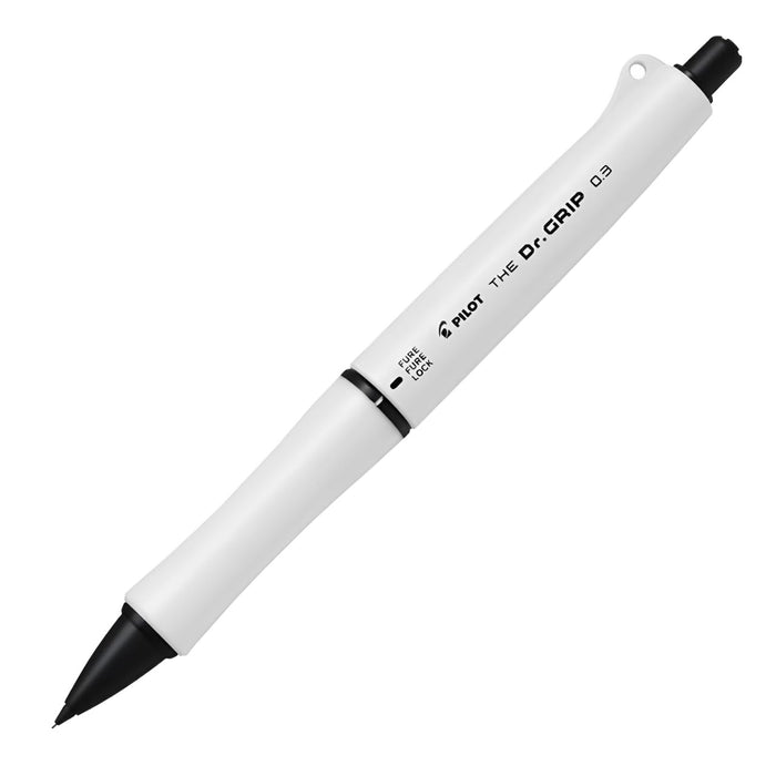 Pilot Dr. Grip 0.3mm Mechanical Pencil Matte White Black Accent