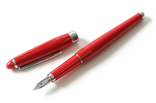 Platinum Fountain Pen Fine Shaft in Sky Red - PAF5000