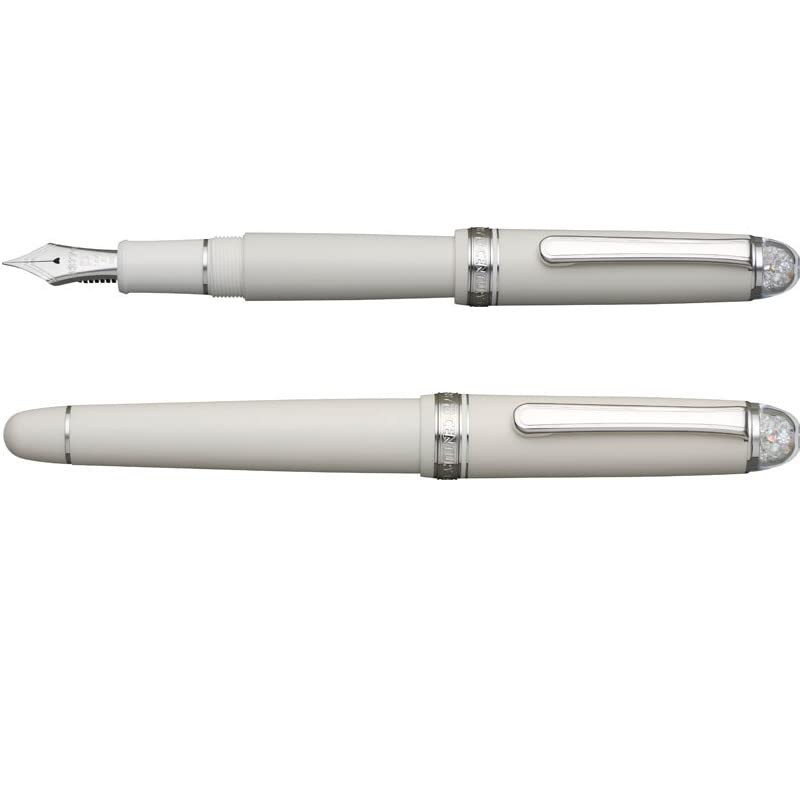 Platinum Brand #3776 Century Yvoire F Fountain Pen with Heart-Shaped Design