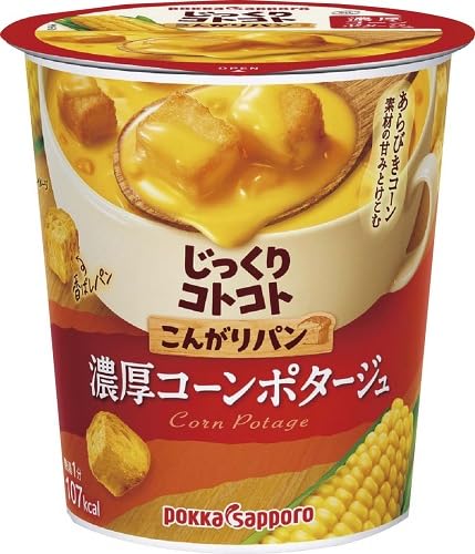 Pokka Sapporo Crispy Bread Rich Corn Potage Single Serving Soup