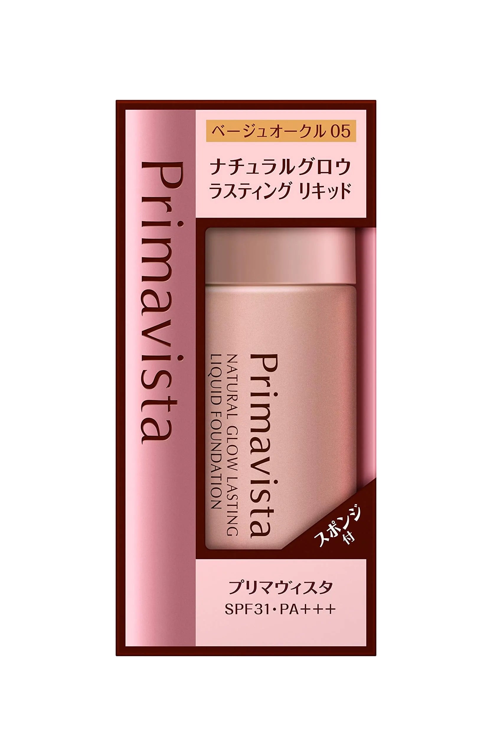 Kao Sofina Primavista Natural Glow Lasting Liquid Foundation 05 SPF31 PA+++ 30ml - Liquid Base