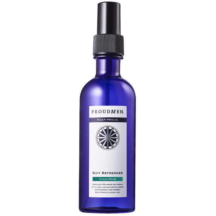 Proudmen. Fabric Spray Suit Refresher 200Ml Green Wood Scent for Fresh Fabric