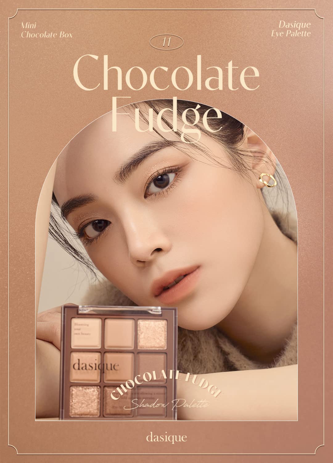Dasic Official Daisyk 11 Chocolate Fudge Eyeshadow Palette