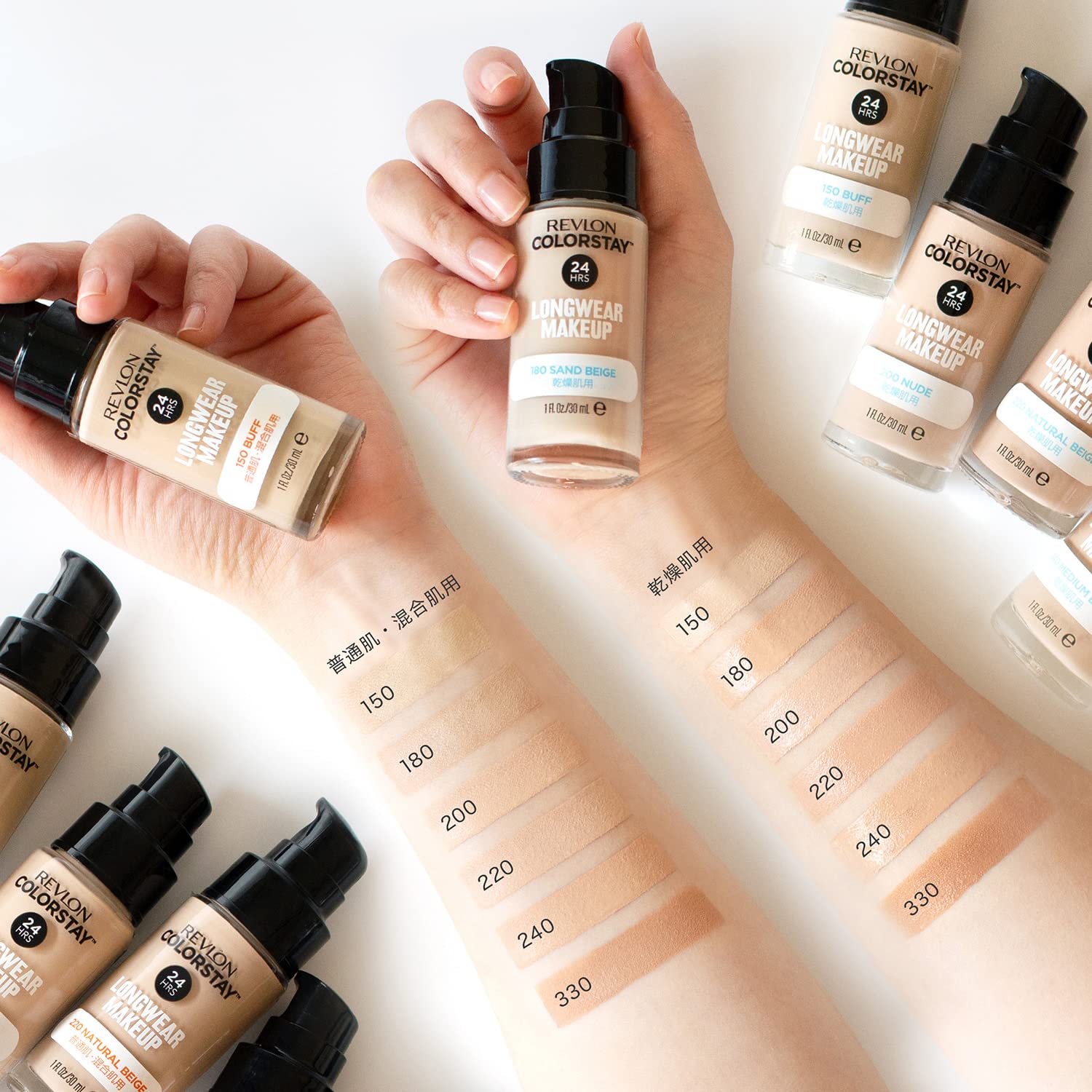 Revlon Colorstay Longwear Foundation 180 Sand Beige for All-day Wear