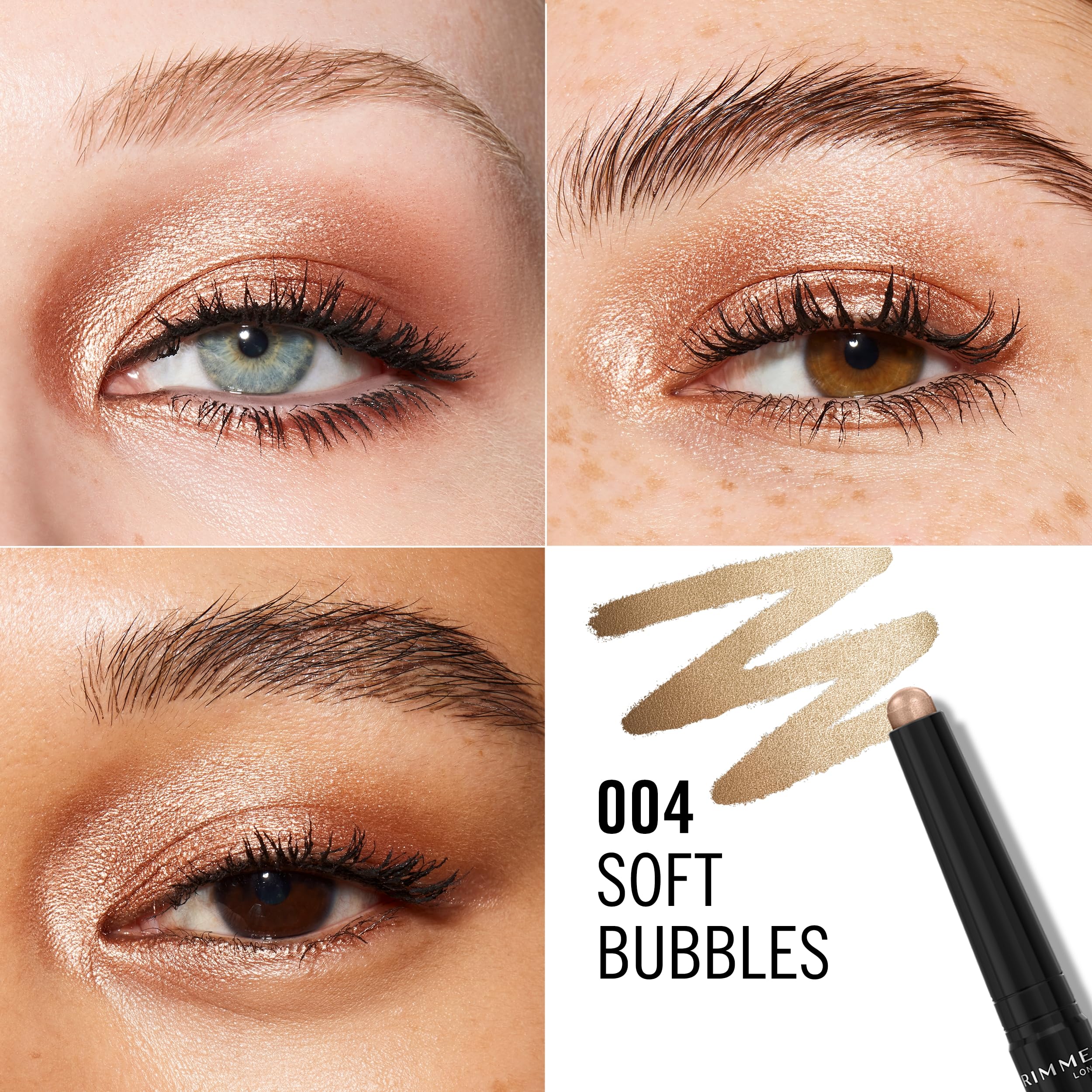 Rimmel Wanderlust Eyeshadow Stick Soft Bubbles 1.6G Long-Lasting Wear