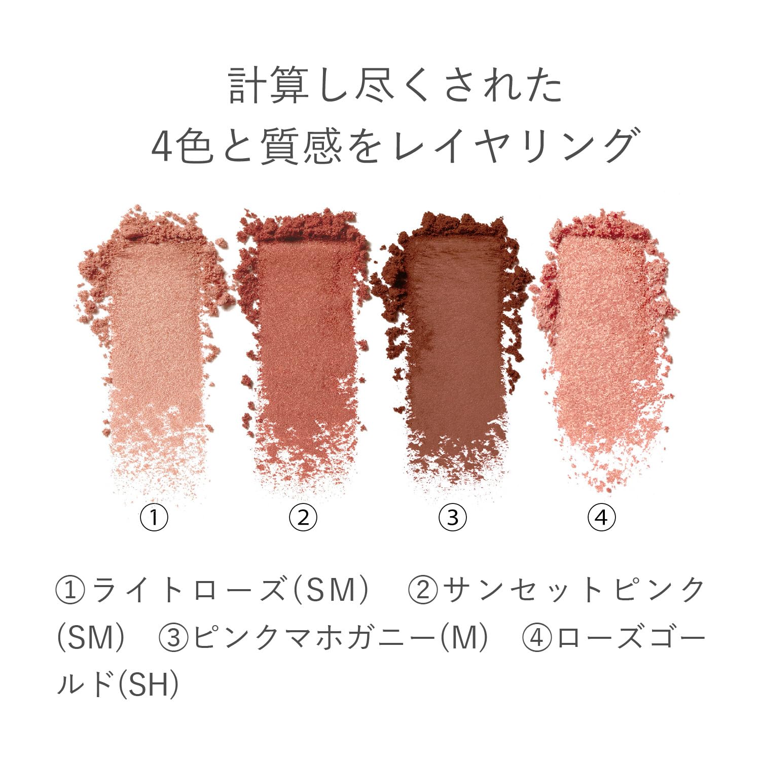 Rmk Synchromatic Eyeshadow Palette 05 Delightful Pearl Finish