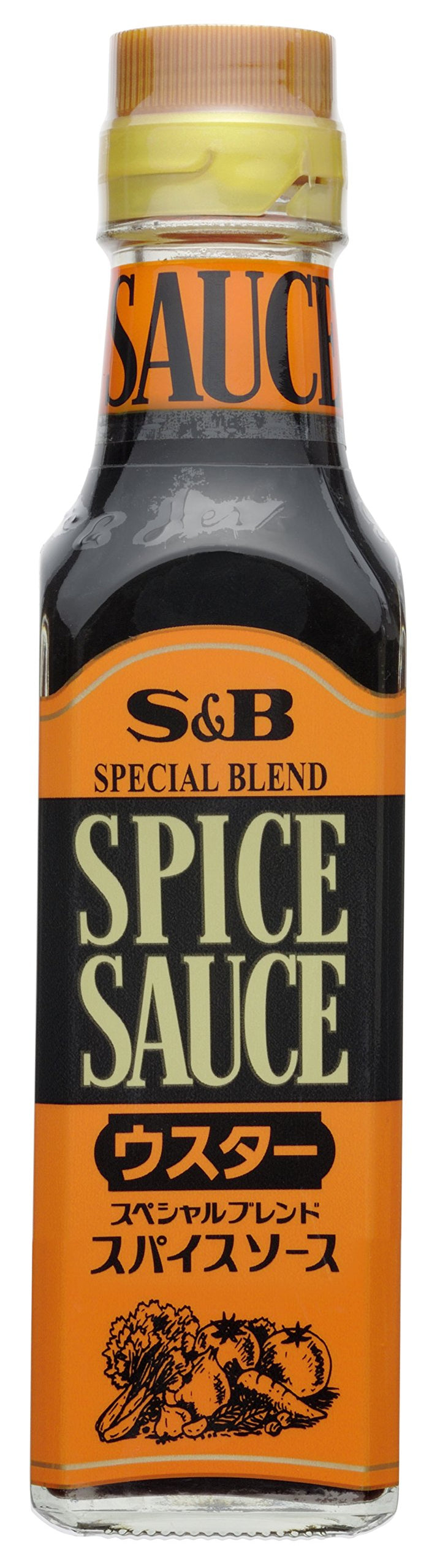 S&B Foods Japanese Worcestershire Spice Sauce 170Ml Bottle