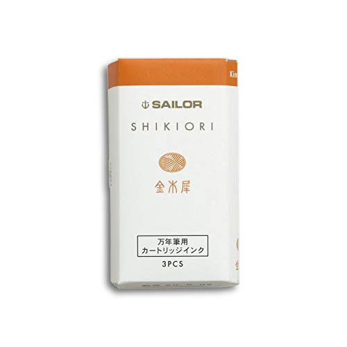 Sailor Fountain Pen Shiki Ori Cartridge Ink Osmanthus - 3 Piece Set