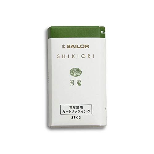 Sailor Fountain Pen Shikiori Cartridge Ink Wakaguisu Pack of 3