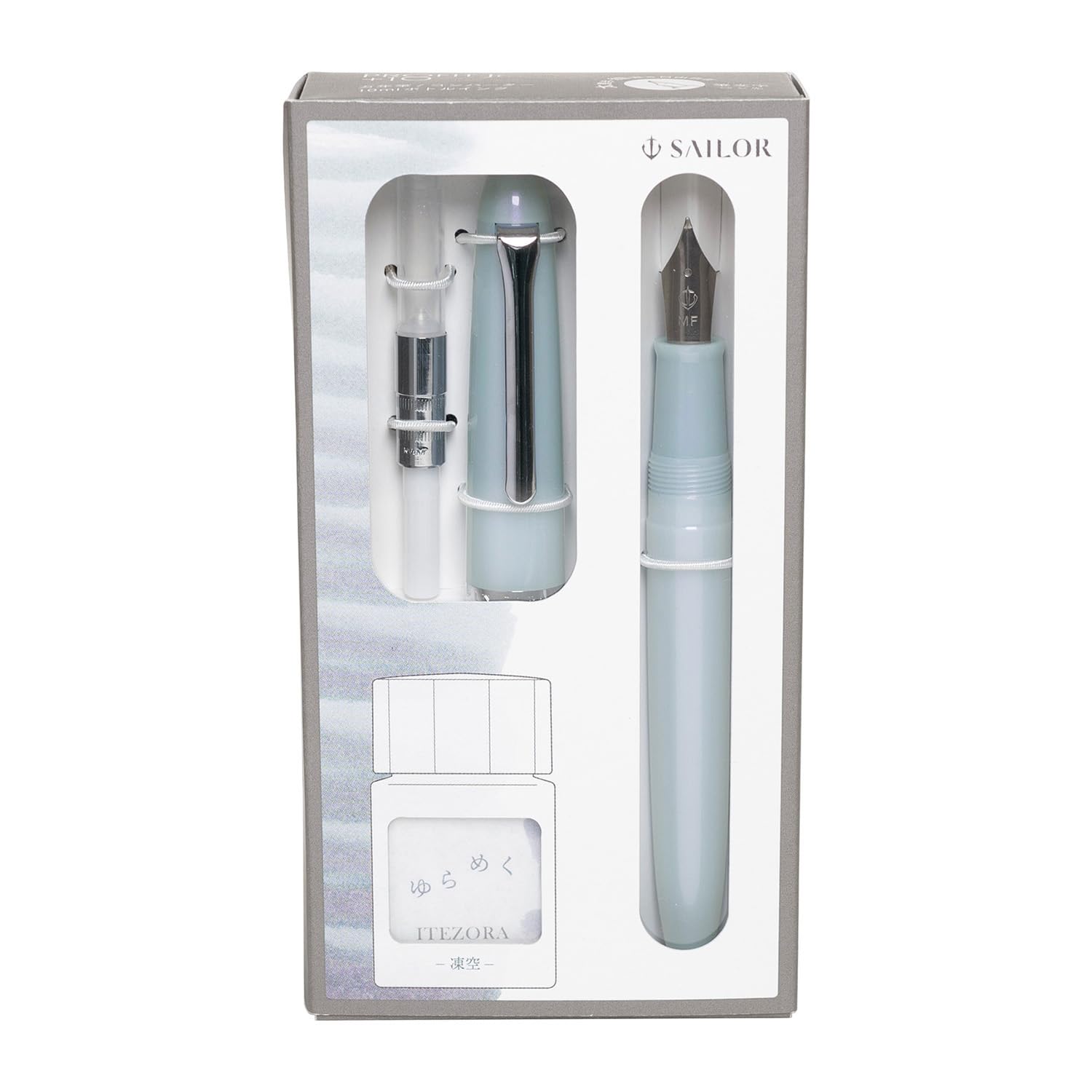 Sailor Fountain Pen Profit Junior +10 Brush Characters Flickering Frozen Sky 10-0420-706