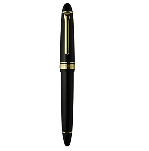 Sailor Fountain Pen Profit - Medium Fine Black with Light Gold Trim 11-1038-320