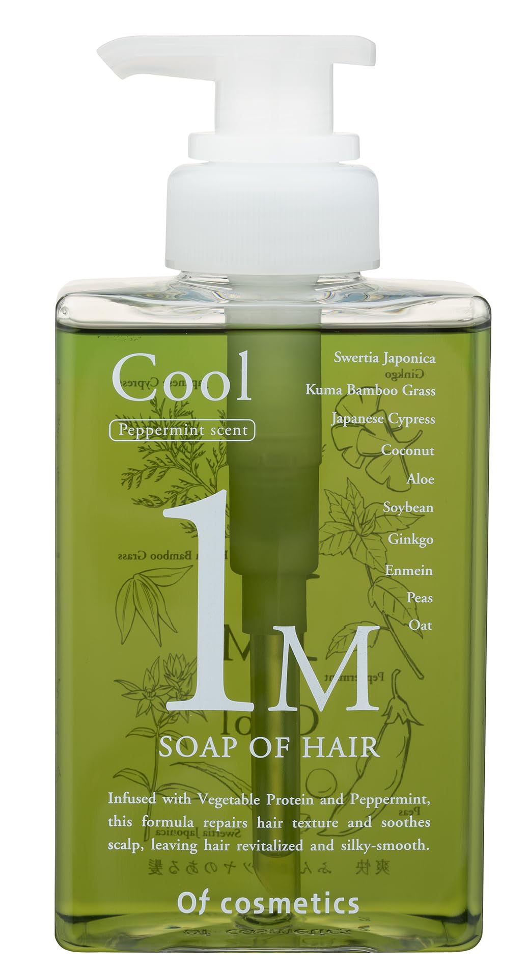 Of Cosmetics Soap Of Hair 1-M Peppermint Scalp Care Shampoo 265ml for Dandruff