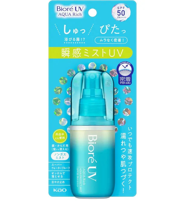 Biore Japan Uv Aqua Rich Aqua Protect Spray Mist 60ml