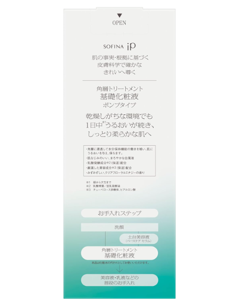 SOFINA iP Base Care Lotion – Kousou Layer Treatment, BIG Pump Type 320mL