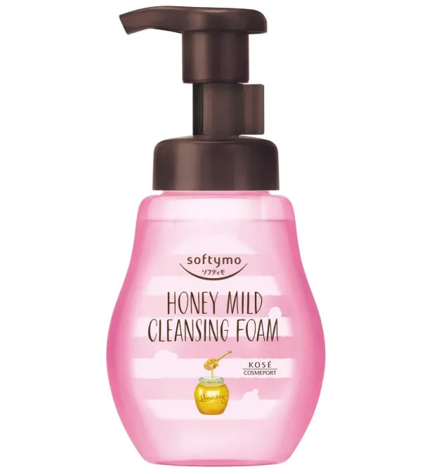 Kose Softymo Cleansing Foam Honey Mild 200ml - Japanese Moisturizing Foam Cleansing