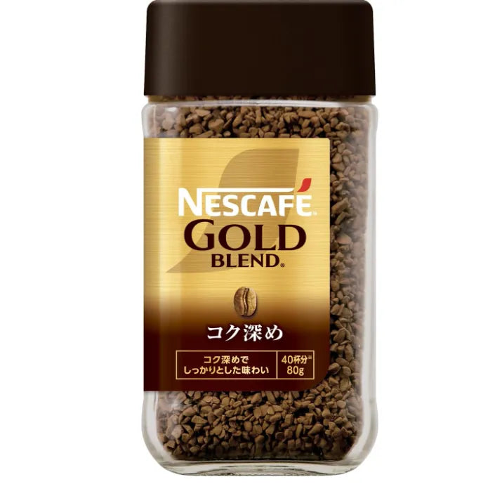 Nestle Japan Nescafe Gold Blend Rich Deep Black 80g - Deep Taste Coffee - Nescafe Instant Coffee