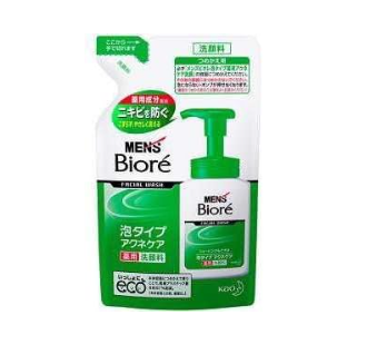 Biore Men Foam Medicated Acne Care Face Wash Refill 130Ml