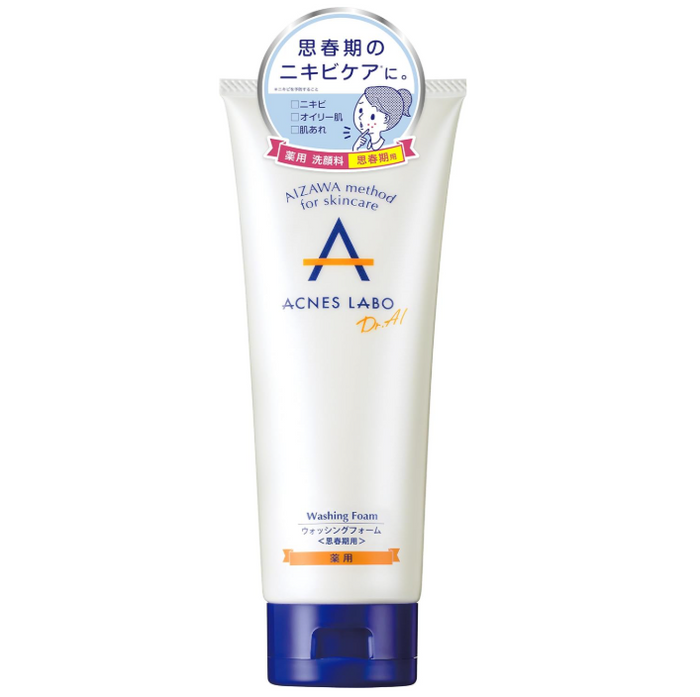Acnes Labo Aizawa Washing Foam 150ml - Facial Foam Cleanser For Acne-Prone Skin