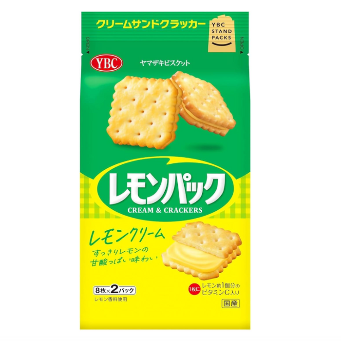 Yamazaki Biscuits Lemon Cream Filled Sandwich Crackers