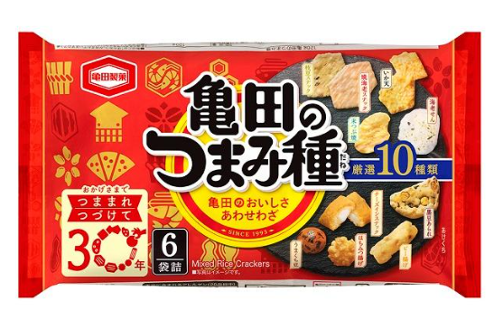 龜田製果 Tsumami Dane 仙貝餅乾什錦 120G 3 件裝