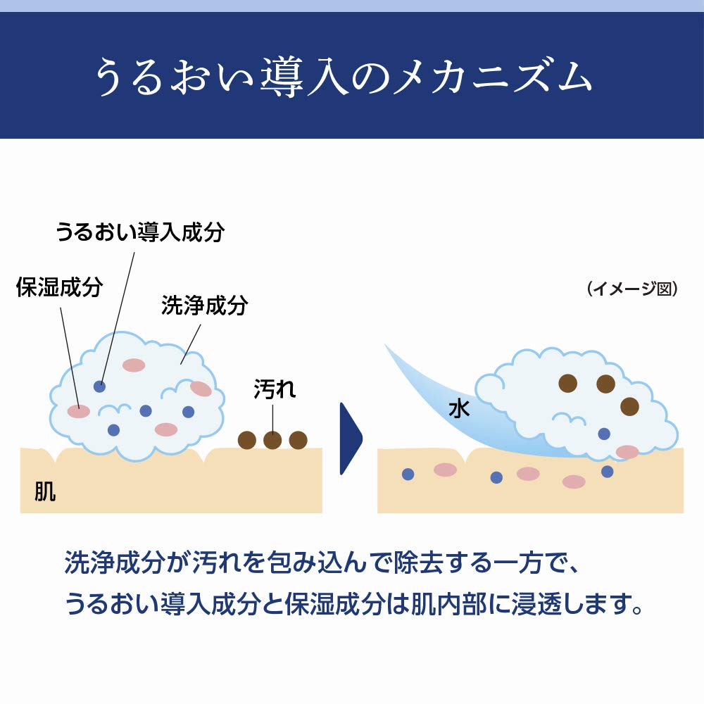 Facial Wash Specialty Senka Speedy Perfect Whip Moist Touch Refill 130Ml for Dry Skin