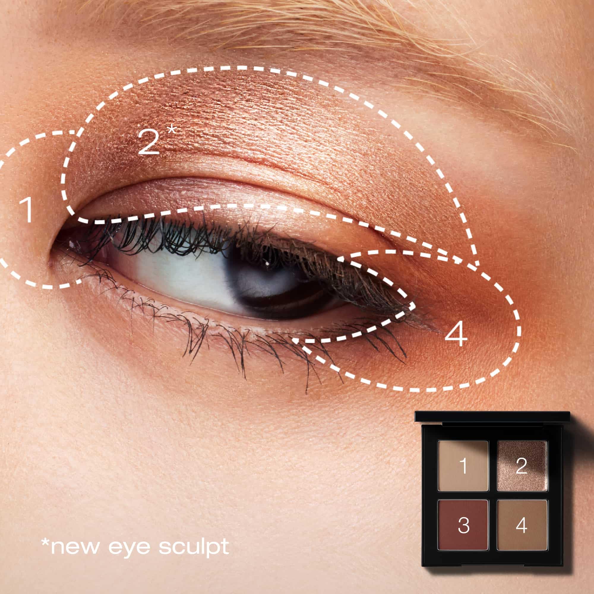 Shu Uemura Chromatics Quad 5.6G Eye Sculpt Autumn Dusk Eyeshadow Palette